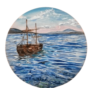 маслени и фосфорни бои (кръгла) - 30см