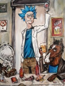 акрилни бои - детайл